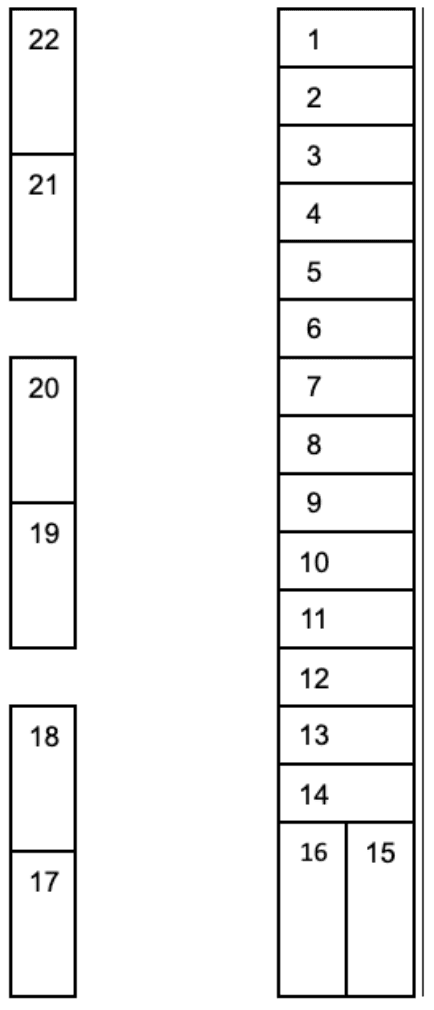 28.出水第二駐車場の駐車配置図