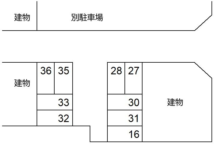 村田眞駐車場の駐車配置図