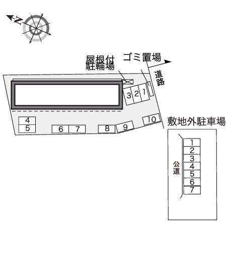 ミレオ２(30306)の駐車配置図