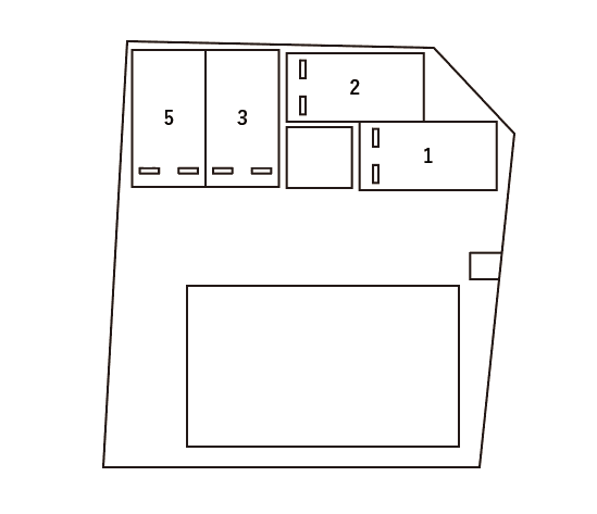 アンプルール 宝塚の駐車配置図