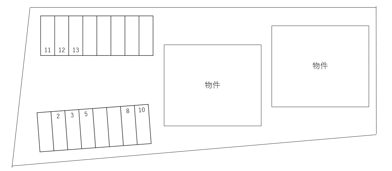 ＡＬＴＩＡ　Ａ・Ｂ別駐車場の駐車配置図