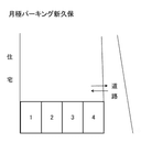 月極パーキング新久保の駐車場