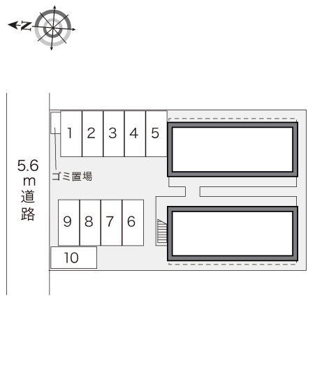 西味鋺(23540)の駐車配置図