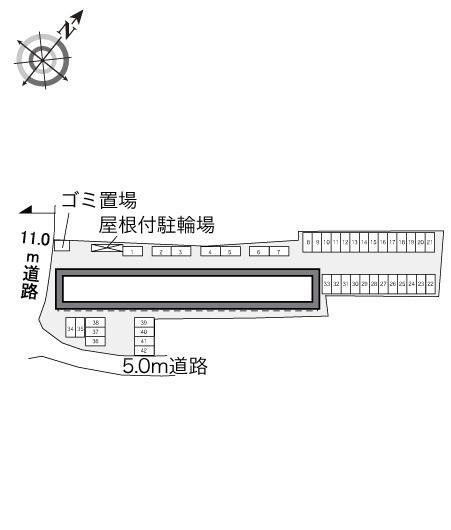 フリーダム鈴鹿(33930)の駐車配置図