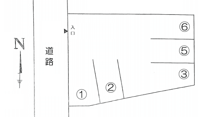 泉町駐車場の駐車配置図