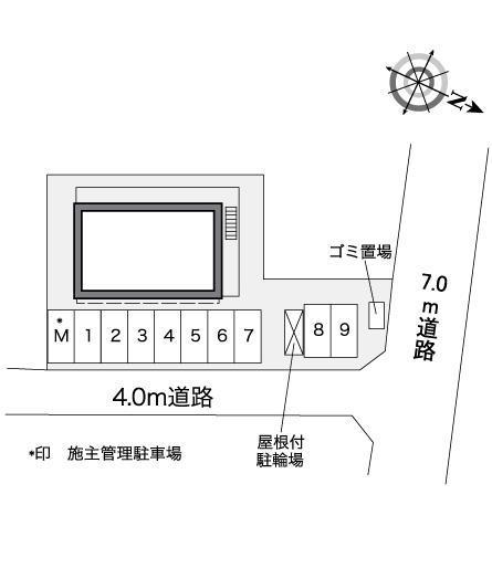 サンシャインコート(39102)の駐車配置図