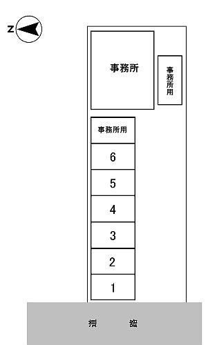 材木町駐車場の駐車配置図