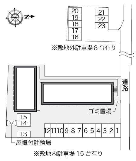エーデルハイム(26470)　敷地外駐車場の駐車配置図