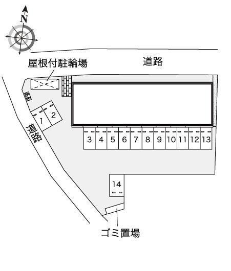 ボヌールⅡ(44133)の駐車配置図