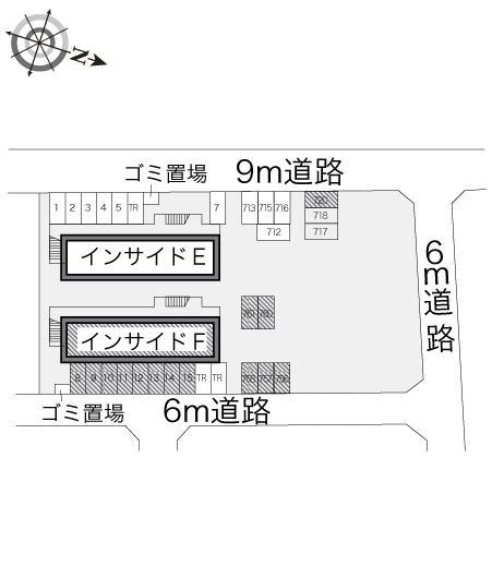 インサイドＦ(13635)の駐車配置図