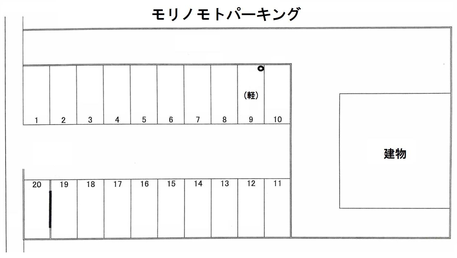 モリノモトパーキングの駐車配置図