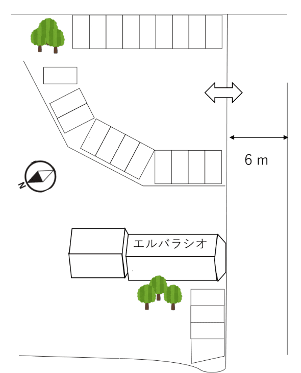 ヤマイチ駐車場の駐車配置図