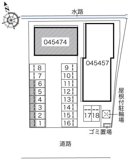 グランドゥールⅡ(45474)の駐車配置図