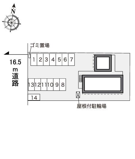 メイプル１２(40713)の駐車配置図