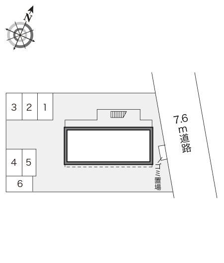 若葉Ａ(15796)の駐車配置図