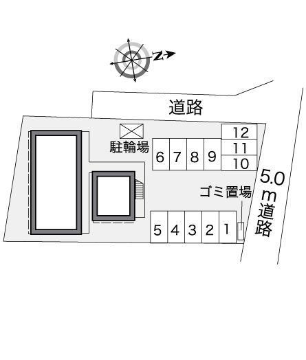 クレモナ(25639)の駐車配置図