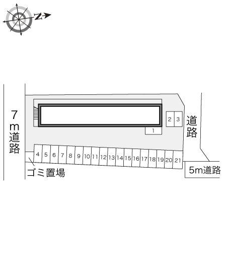 高屋の庄(13432)の駐車配置図