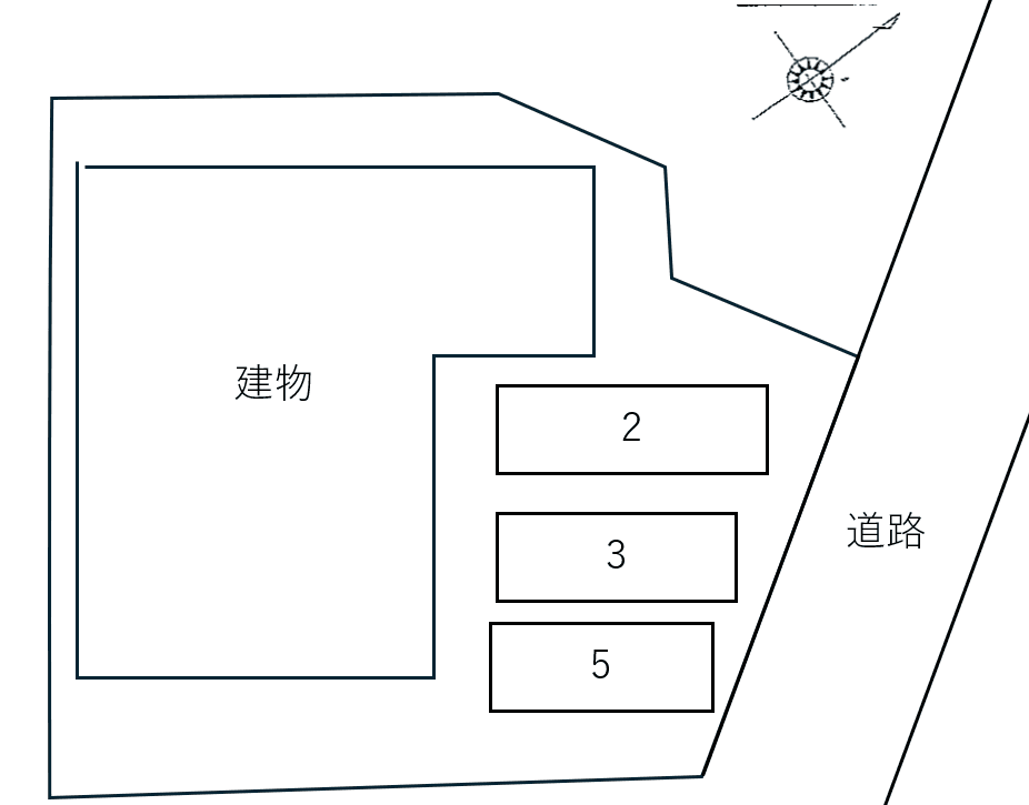 CD300 宇田川駐車場の駐車配置図