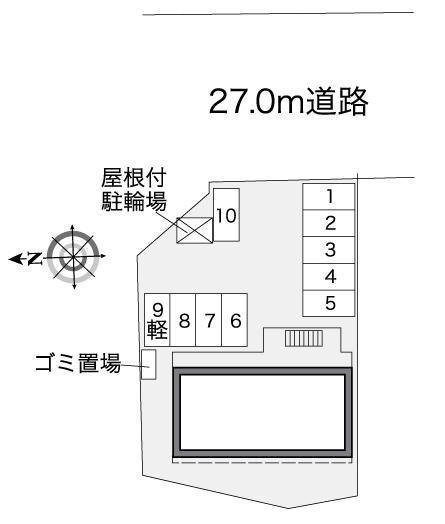 アゼリア(38447)の駐車配置図