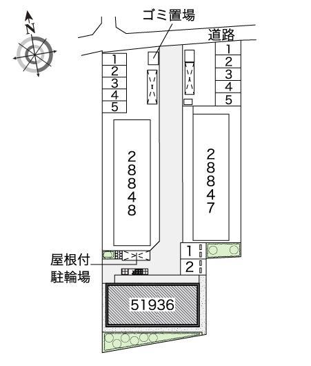 イクセン５(51936)の駐車配置図