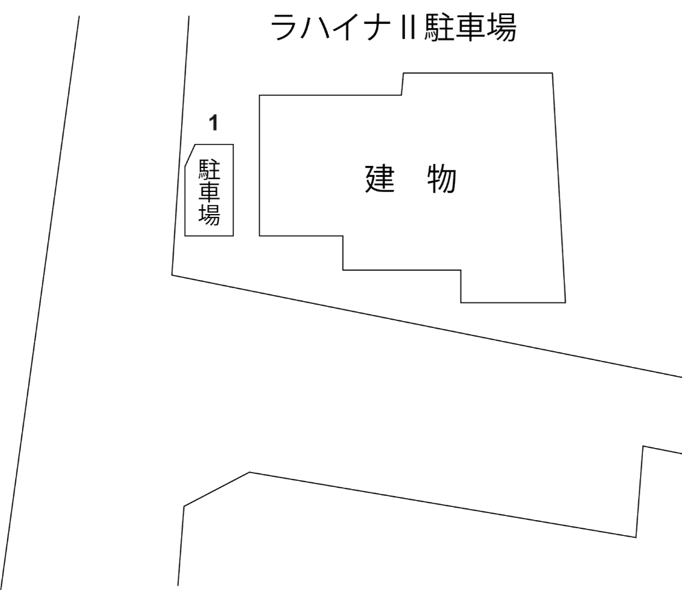 ラハイナⅡ駐車場の駐車配置図