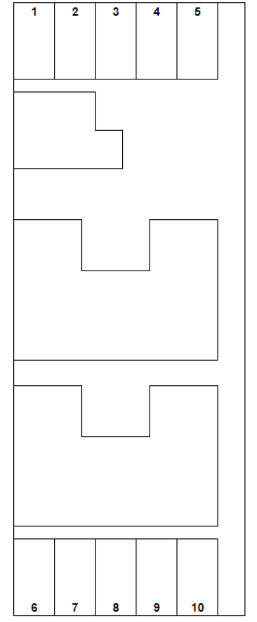 オリーブハイツ平川の駐車配置図