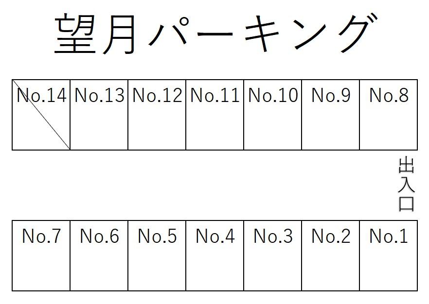 望月パーキングの駐車配置図