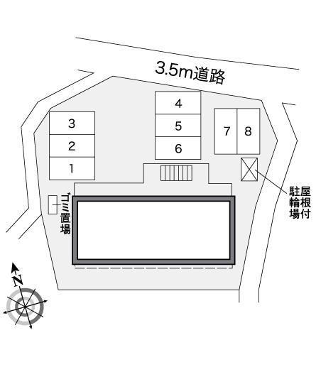 Ｓｕｎ　ＭＩＳＵＺＵ(26521)の駐車配置図