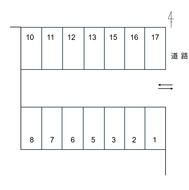 P14の駐車配置図
