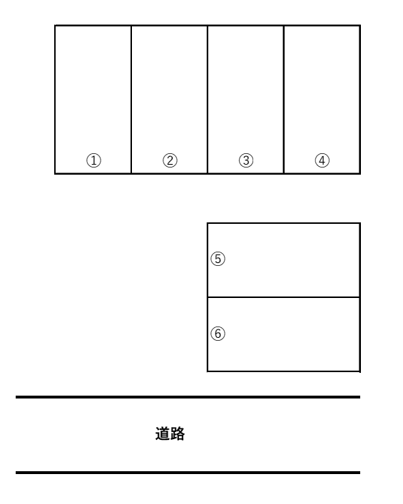 折橋町折橋第３駐車場⑫の駐車配置図