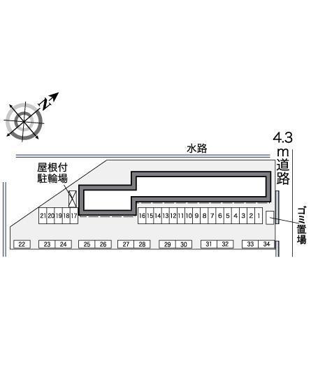 エスポワール(27150)の駐車配置図