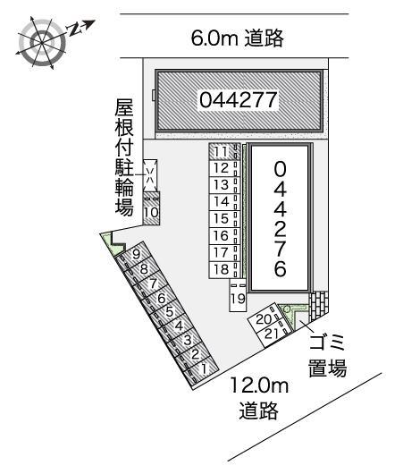 ラパン美園Ｂ(44277)の駐車配置図