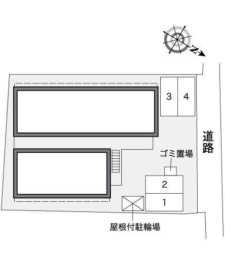 山口駅前(39467)の駐車配置図