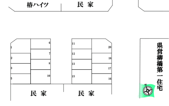 河野　駐車場の駐車配置図