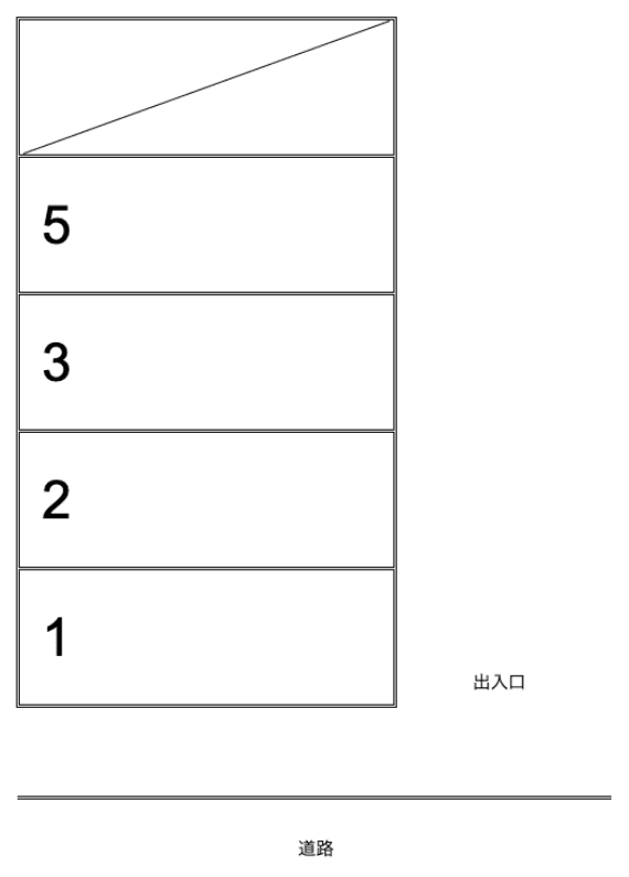 25.大江2丁目駐車場の駐車配置図