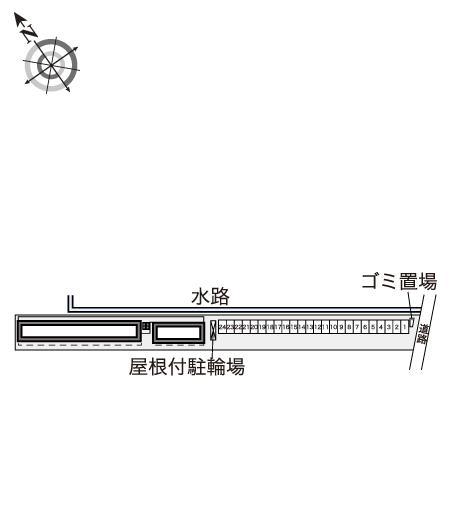 ＹＵＫＡＲＩ(41127)の駐車配置図