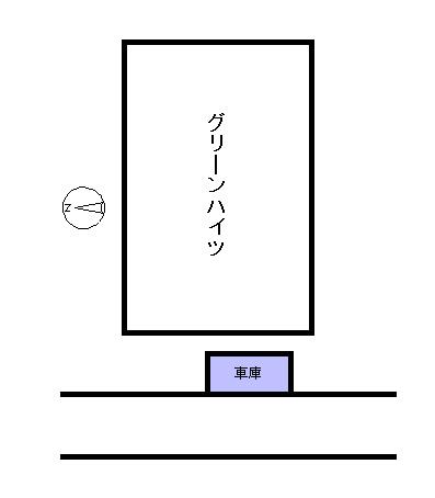 グリーンハイツの駐車配置図
