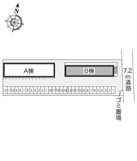 ＫＡＮＡＭＥⅡ(13823)の駐車配置図