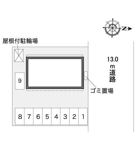 サニーホームズ６(37498)の駐車配置図