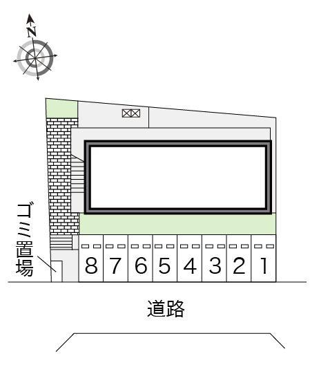 上飯田(14359)の駐車配置図
