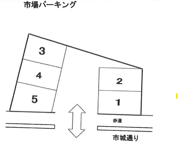 市場パーキングの駐車配置図