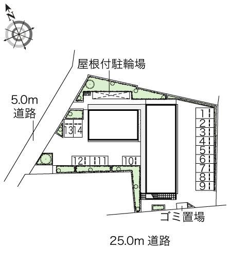 唐沢(45092)の駐車配置図