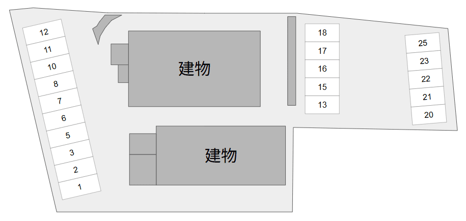 ＳＫＫ桜川ハイツ伍番館の駐車配置図