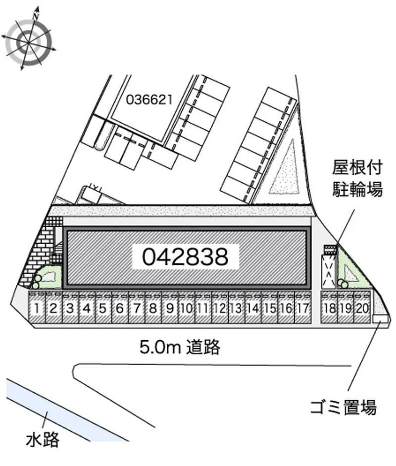 辛島Ⅱ(42838)の駐車配置図