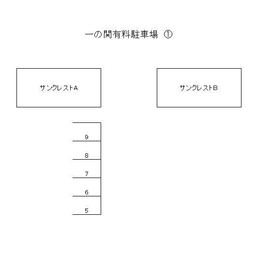 一ノ関有料駐車場１の駐車配置図