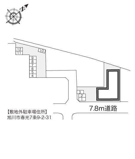 ＨＩＲＯＴＳＵ(21155)の駐車配置図