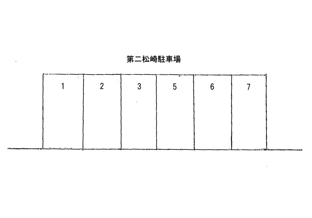 第二松崎駐車場の駐車配置図