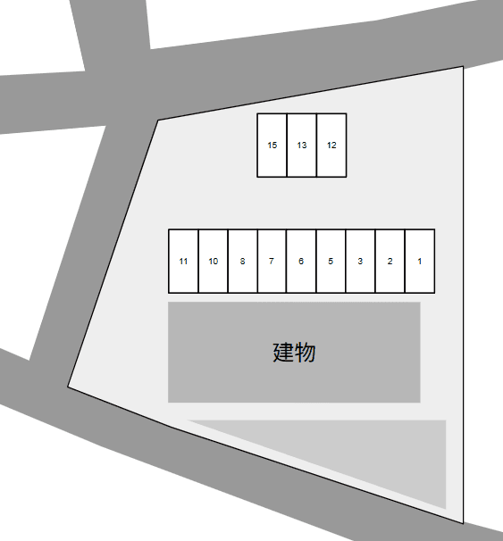 ＡＢＥＮＤ別駐車場の駐車配置図