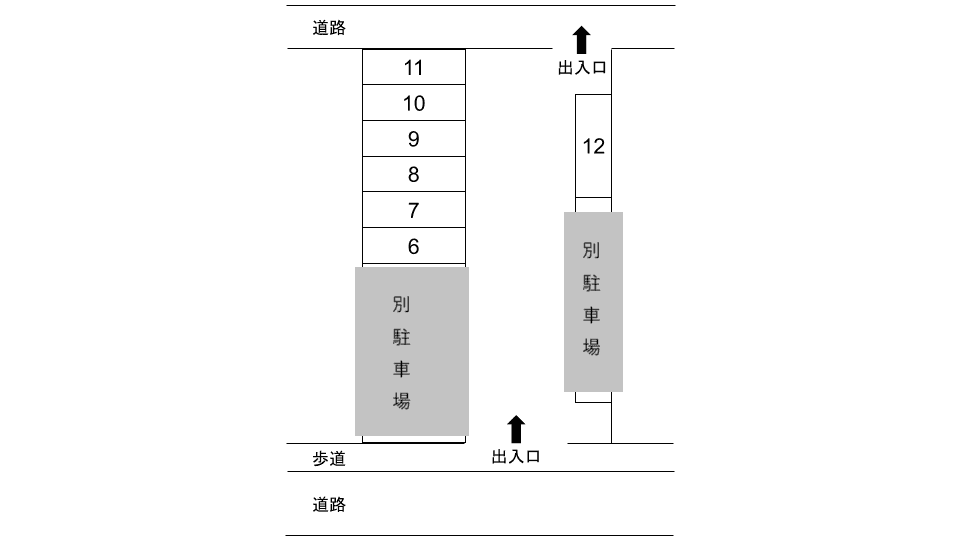 森田ガレージ(147)の駐車配置図