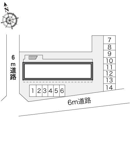 クレールＳＫ(16577)の駐車配置図